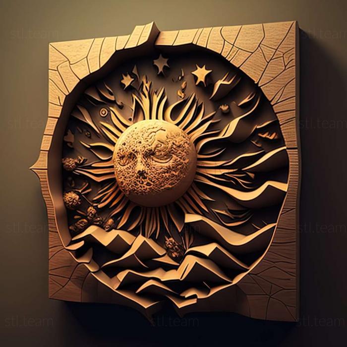 3D model The Falling Sun game (STL)